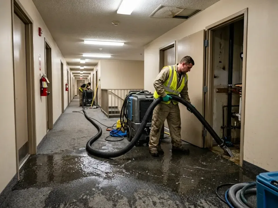 multi-unit-apartment-hallway-f-005 — frequently asked questions, Emergency Burst Pipe Water Extraction & Removal in Landover…
